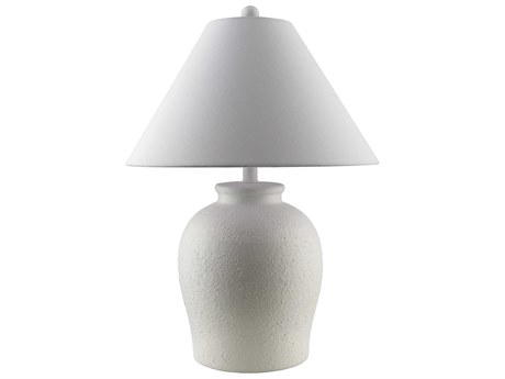 Livabliss by Surya Mabon White Table Lamp