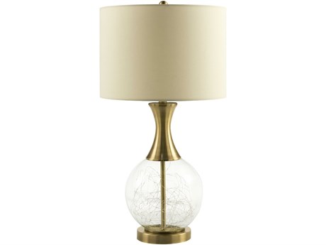 Livabliss by Surya Mittag Clear Brass Buffet Lamp