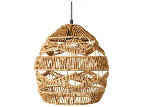Livabliss by Surya Nosse 1-Light Beige Brown Mini Pendant
