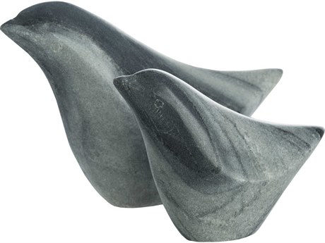Livabliss by Surya Oriole Gray Sculpture (Set of 2)