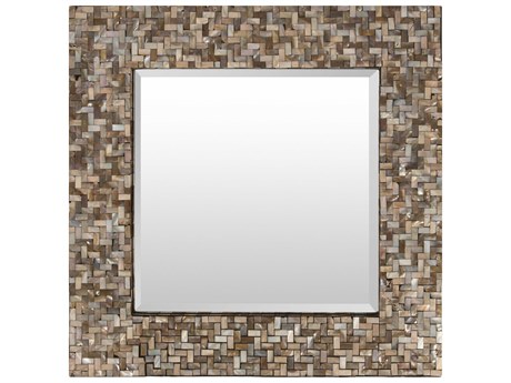 Livabliss by Surya Overton Natural Metallic Bronze Square Wall Mirror