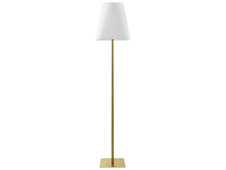 Livabliss by Surya Pique Metallic Brass Floor Lamp
