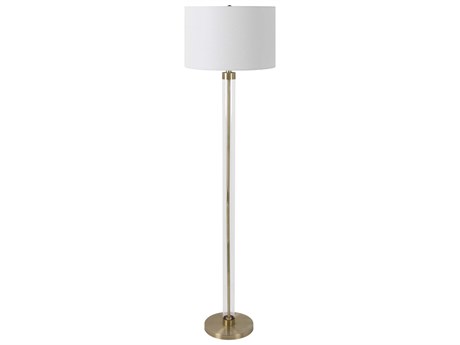 Livabliss by Surya Peninsula Clear Gold Floor Lamp