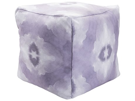Livabliss by Surya Surya Poufs Lavender Dark Purple Upholstered Ottoman