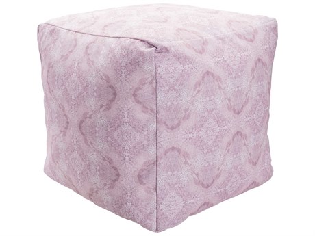 Livabliss by Surya Surya Poufs Pink Upholstered Ottoman