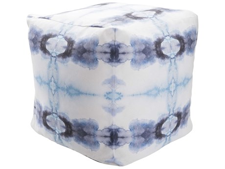 Livabliss by Surya Surya Poufs Blue Upholstered Ottoman