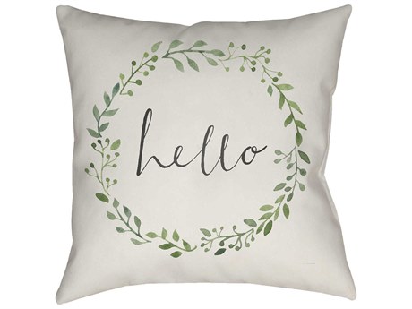 Livabliss by Surya Hello Pillow