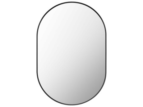 Livabliss by Surya Aranya Black Wall Mirror Oval