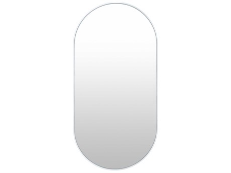 Livabliss by Surya Aranya White Wall Mirror Oval