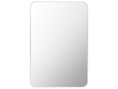 Livabliss by Surya Aranya White Wall Mirror Rectangular