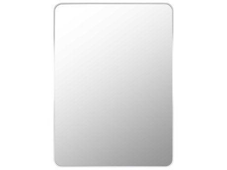 Livabliss by Surya Aranya White Wall Mirror Rectangular