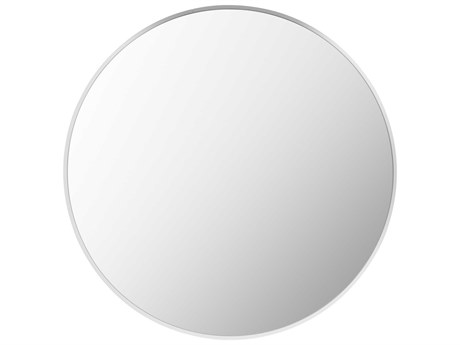 Livabliss by Surya Aranya White Wall Mirror Round