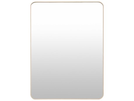 Livabliss by Surya Aranya Natural Brown Rectangular Wall Mirror