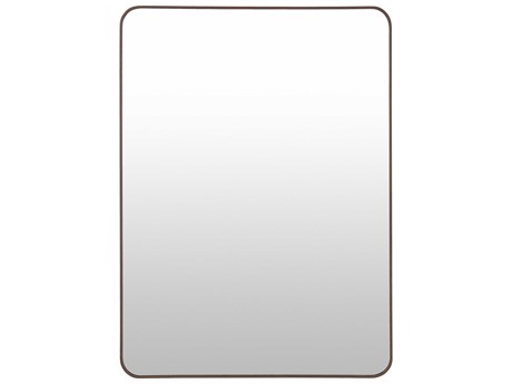 Livabliss by Surya Aranya Natural Dark Brown Rectangular Wall Mirror