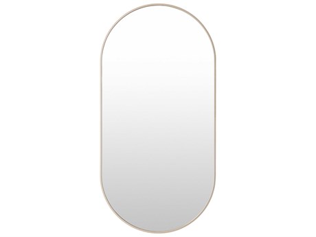 Livabliss by Surya Aranya Natural Brown Oval Wall Mirror