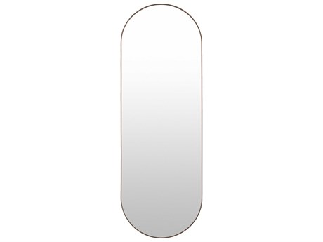 Livabliss by Surya Aranya Natural Dark Brown Oval Floor Mirror