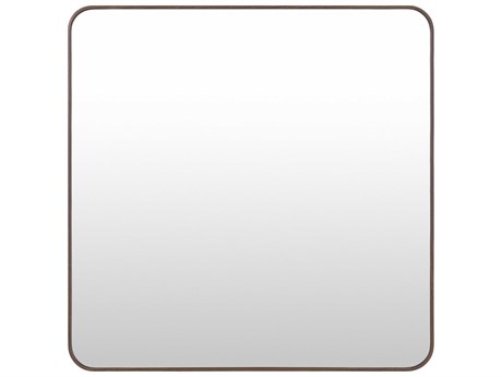 Livabliss by Surya Aranya Natural Dark Brown Square Wall Mirror