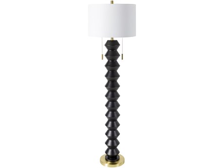 Livabliss by Surya Rogow Black Floor Lamp