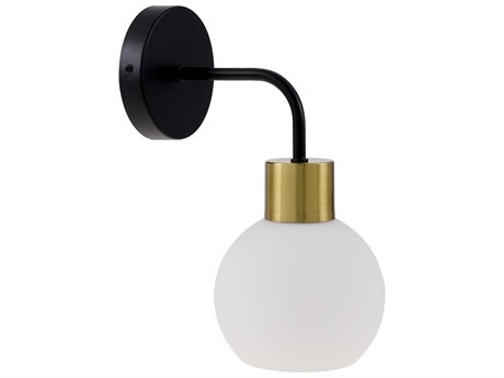 Livabliss by Surya Silverton 1-Light Black Wall Sconce