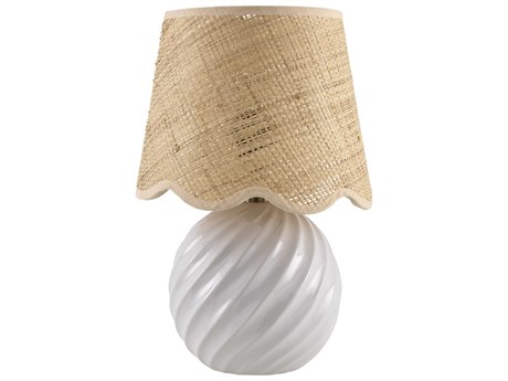 Livabliss by Surya Stelvio White Table Lamp