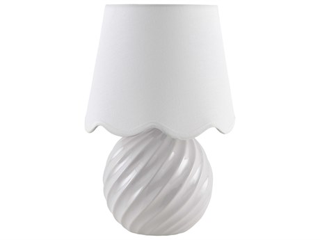 Livabliss by Surya Stelvio White Table Lamp