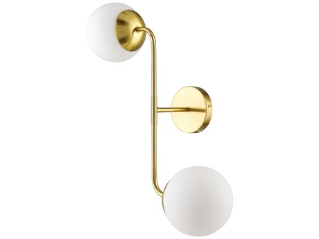Livabliss by Surya Tempest 2-Light Metallic Brass Wall Sconce