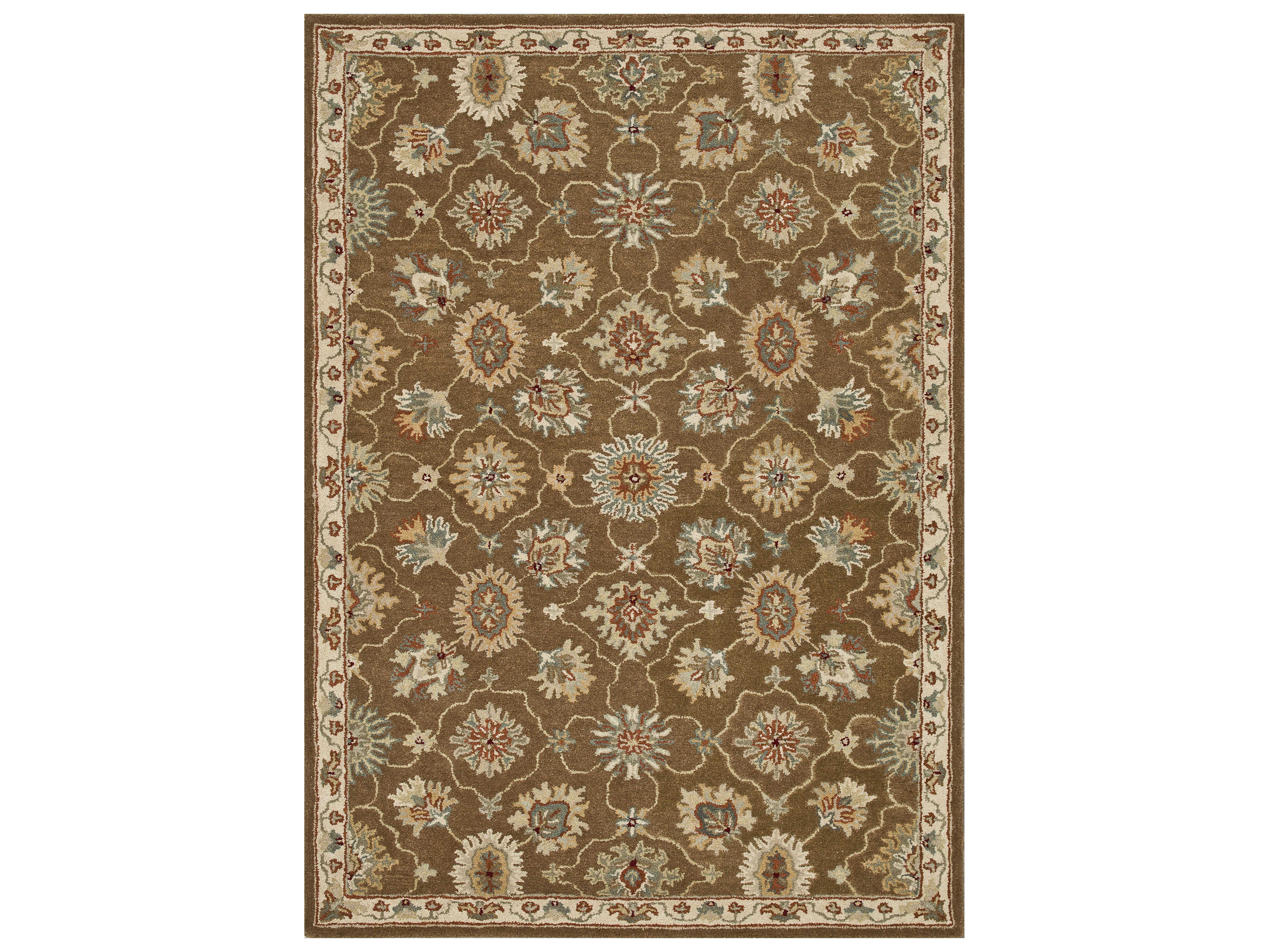 Loloi Rugs Fairfield HFF01 Rectangular Brown / Ivory Area Rug