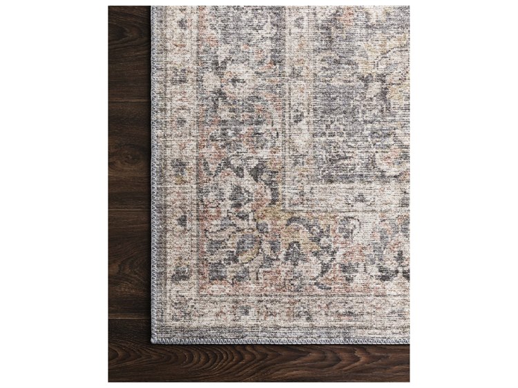 Loloi II Rugs Skye Grey / Apricot Rectangular Area Rug LLLSKYESKY01GYAP