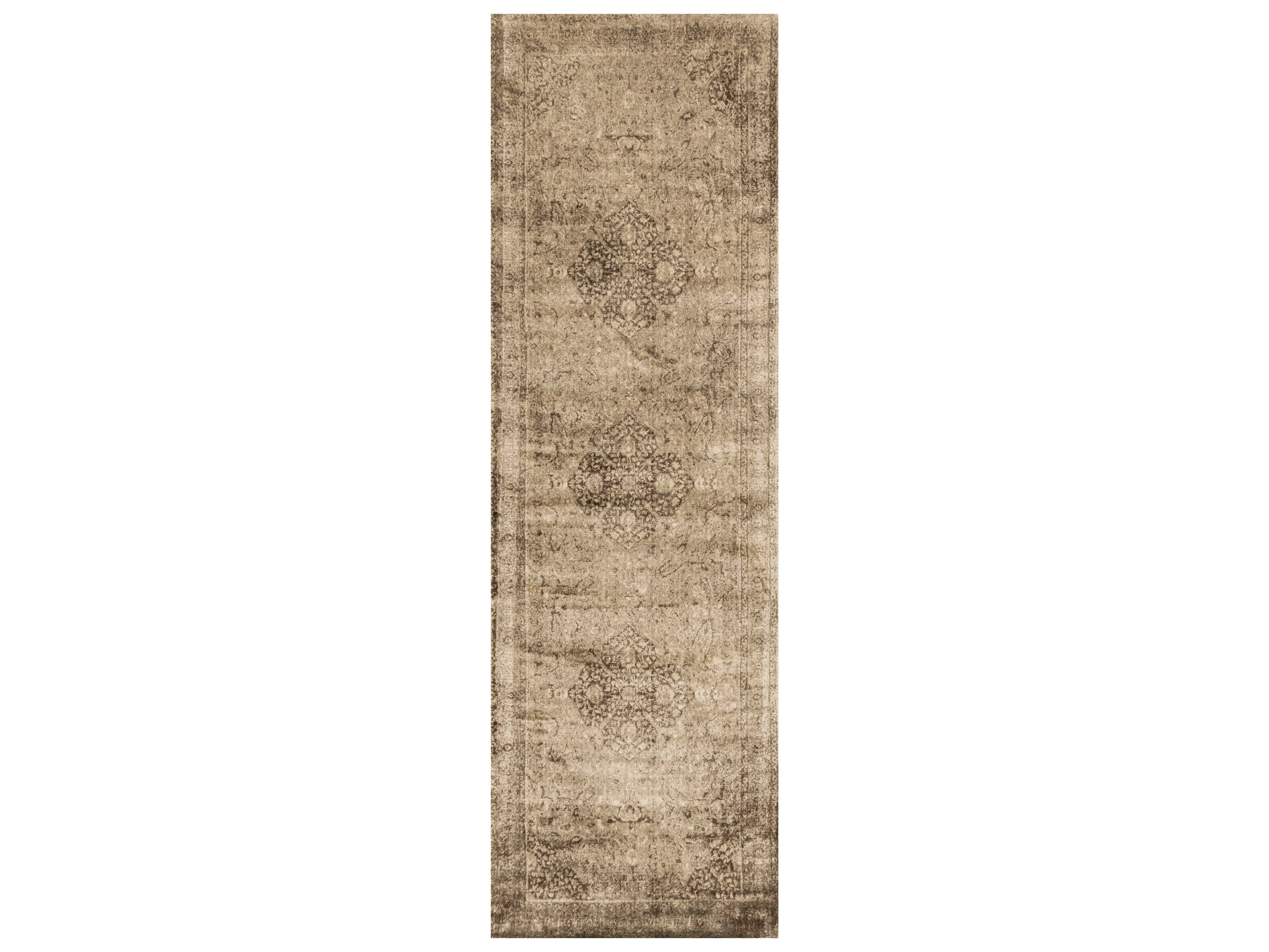 Loloi Rugs Nyla NY-20 Rectangular Sand / Dark Brown Area Rug ...