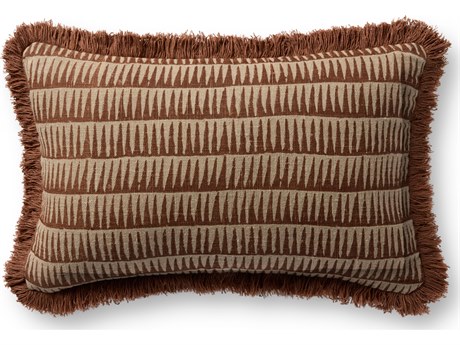 Loloi Rugs Natural Rust Pillow