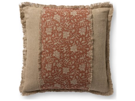 Loloi Rugs Orange Natural Pillow