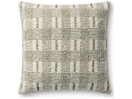 Loloi Rugs Ivory Green 18" x 18" Pillow