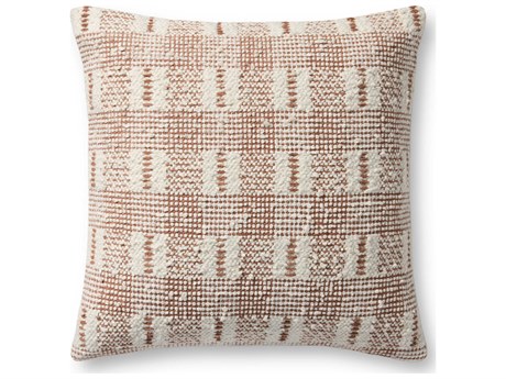 Loloi Rugs Ivory Rust 18" x 18" Pillow