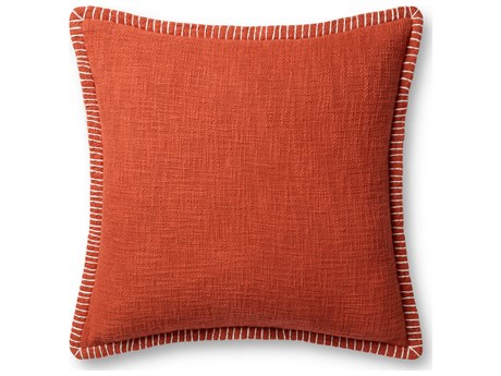 Loloi Rugs Orange 22" x 22" Pillow