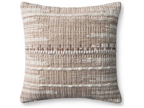 Loloi Rugs Ivory Beige 18" x 18" Pillow