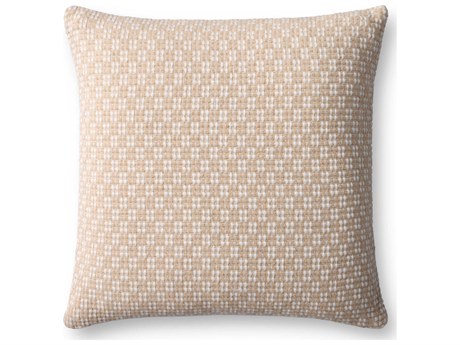 Loloi Rugs Ivory Wheat 18" x 18" Pillow