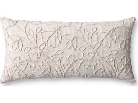 Loloi Rugs Natural 27" x 12" Pillow