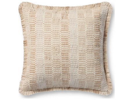 Loloi Rugs Natural Multicolored 22" x 22" Pillow