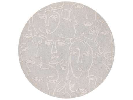 Ligne Pure Faces Graphic Area Rug
