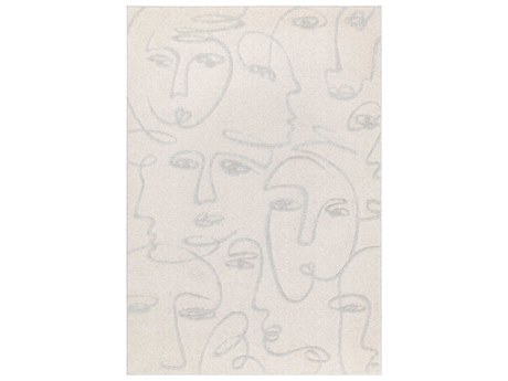 Ligne Pure Faces Graphic Area Rug