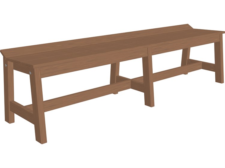 LuxCraft Recycled Plastic Cafe Dining Bench (72)