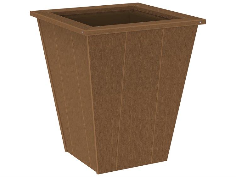 LuxCraft Recycled Plastic Elite 22'' Wide Square Planter