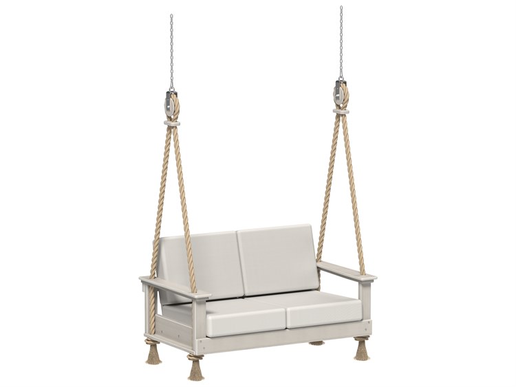 LuxCraft Recycled Plastic Lanai Deep Seating Loveseat Outdoor Swing