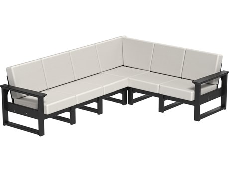 LuxCraft Recycled Plastic Lanai Deep Seating Sectional Lounge Set