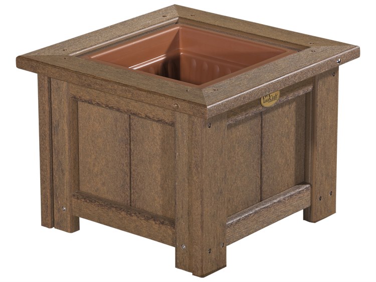 LuxCraft Recycled Plastic 15 Square Planter