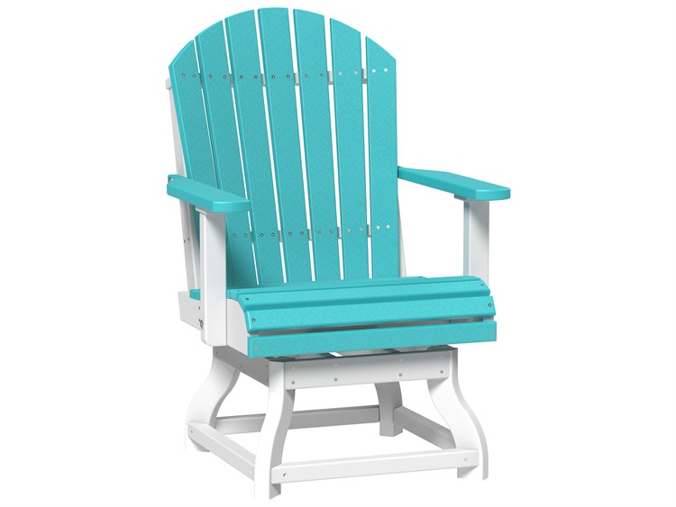 LuxCraft Recycled Plastic Adirondack Swivel Dining Height Chair