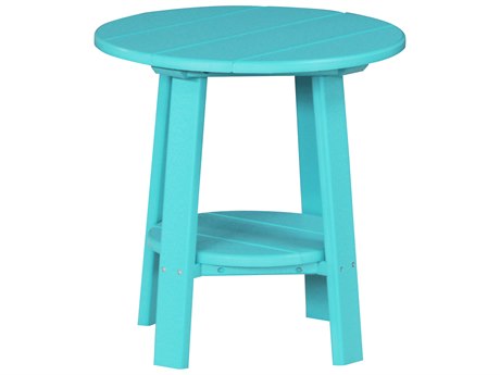 red green outdoor end tables