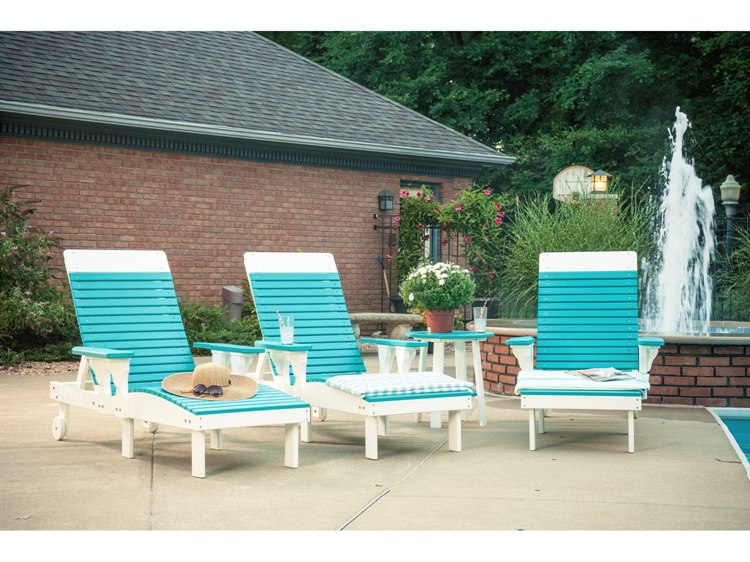 LuxCraft Recycled Plastic Outdoor Patio Lounge Set