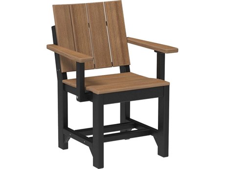 LuxCraft Recycled Plastic Urban Dining Height Arm Chair