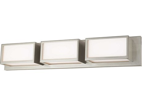 Livex Lighting Sutter 3-Light Brushed Nickel Glass LED Vanity Light